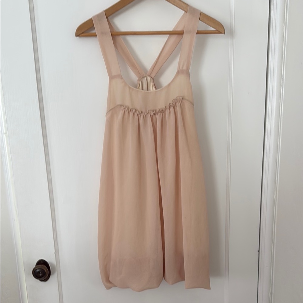 Women’s Racerback Blush Bubble Hem Dress